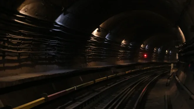 The Half-Empty Carriage Raced Through the Tunnel