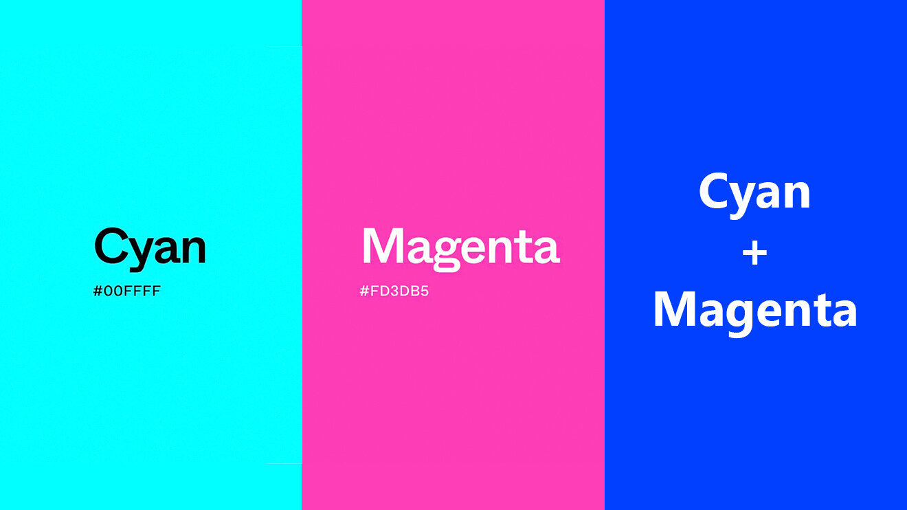 Cyan and Magenta
