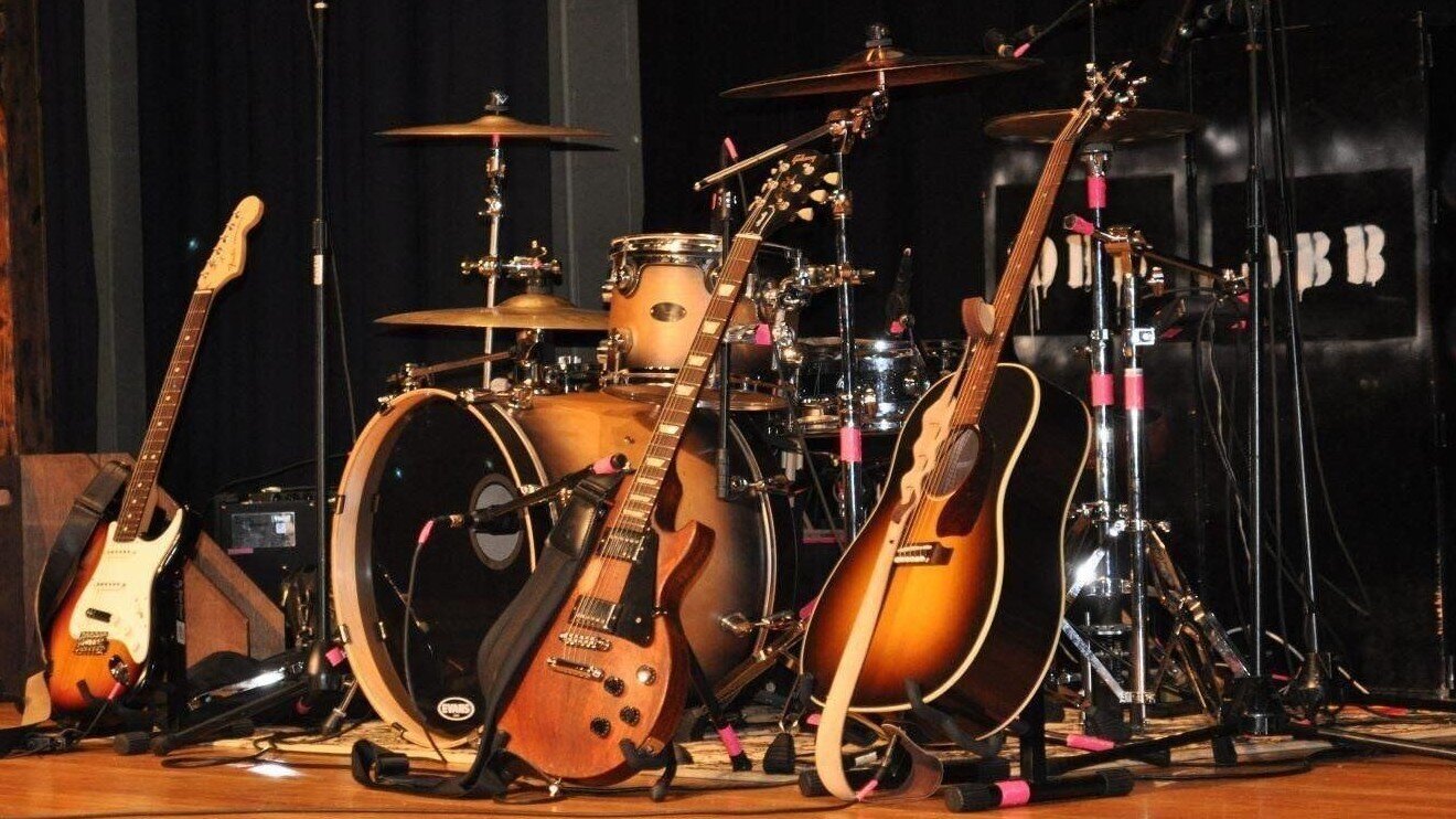 Guitars, Bass, Hi-Hat, and Kick Drum