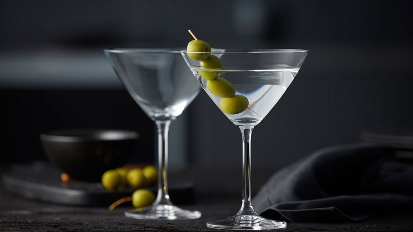 Two Cone-Shaped Glasses