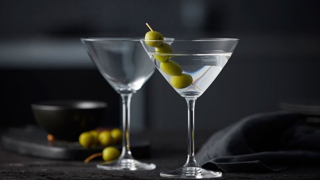 Two Cone-Shaped Glasses